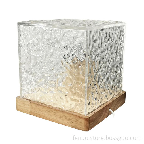 Family Bedroom Bedside Table Display: Wedding Lighting - Color Changing Crystal Ripple Lamp